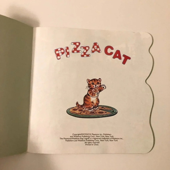 Vintage 1999 Pizza Cat Playmore  Waldman Book - Picture 5 of 12
